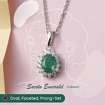 https://tjcuk.sirv.com/Products/41/3/4139109/Socoto-Emerald-and-Natural-Zircon-Halo-Pendant-with-Chain-Size-20-in-P_4139109_1 (copy).jpg?w=342&h=342
